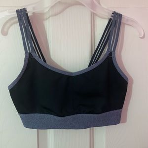 Champion grey and black sports bra